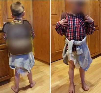 May 10, 2012 . . Kid forced to wear diaper